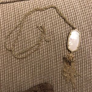 Kendra Scott Gold/Pearl Rayne Tassel Necklace